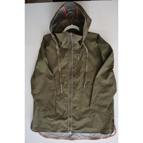 My Anorak 50838SN Women's Sz L Olive Green 2-Way Zip Hooded Trails Jacket - Picture 10 of 14